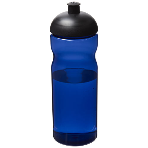 Bouteille sport publicitaire en plastique recyclé 650 ml H2O Eco Bleu / Noir